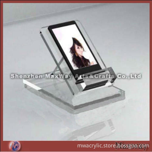 Elegant slant acrylic transparent mobilephone/digital camera display holder